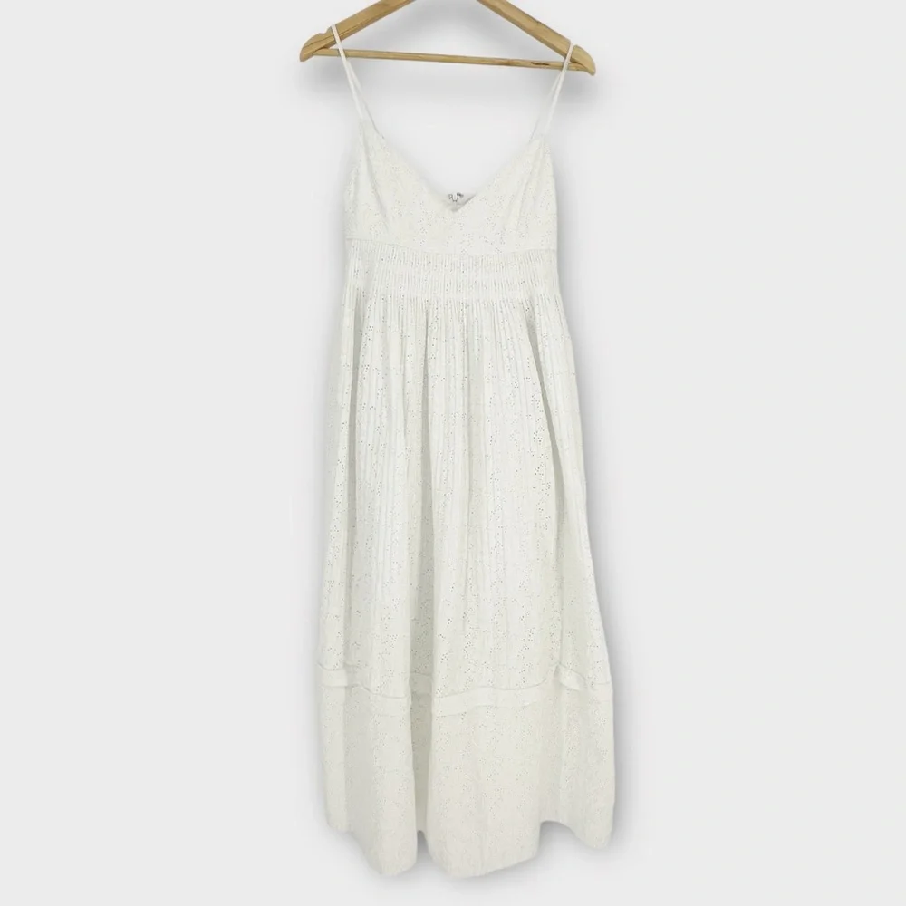 NICHOLAS Featherington Eyelet Empire Waist Midi Dress‎ EUC Size 2 Cottagecore